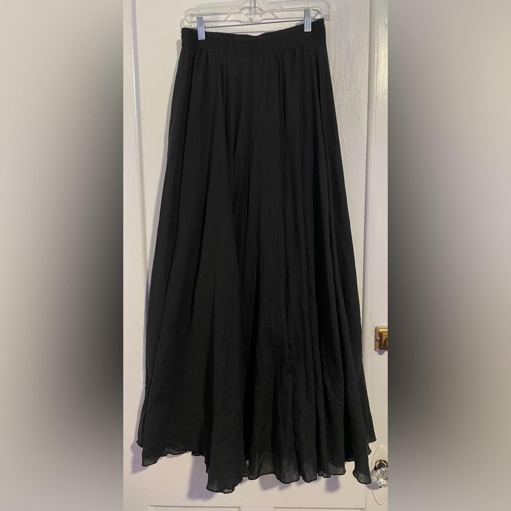 Women's Boho Linen Maxi Skirt